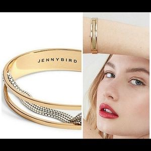 Jenny bird chain cuff silver and gold